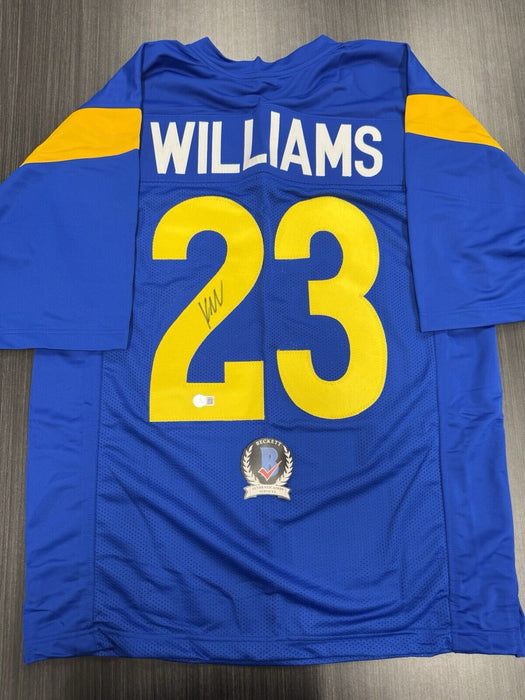 Kyren Williams Signed Los Angeles Rams Custom Jersey Beckett COA
