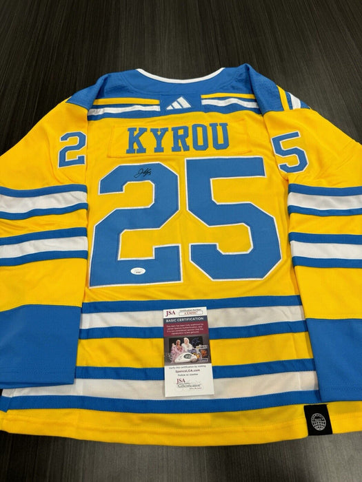 Jordan Kyrou Signed St. Louis Blues Jersey JSA COA