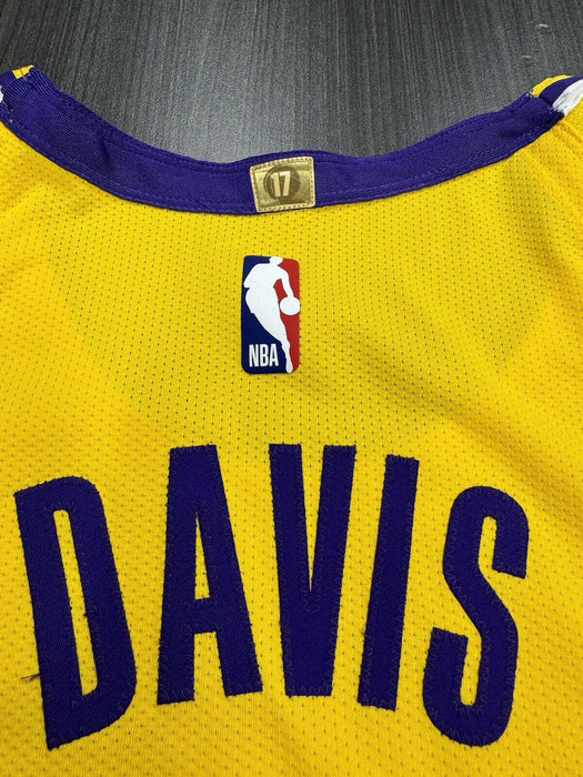 Anthony Davis Lakers 2024 NBA Game Used Jersey Meigray LOA Worn 3 Games