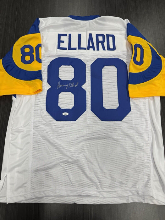 Henry Ellard Signed Los Angeles Rams Custom Jersey JSA COA