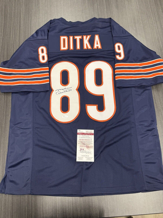 Mike Ditka Signed Chicago Bears Custom Jersey JSA COA