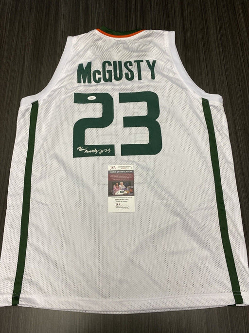 Kameron Mcgusty Signed Miami Hurricanes Jersey JSA COA