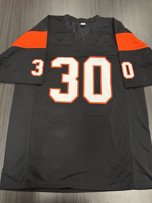 Ickey Woods Signed Cincinnati Bengals Custom Jersey Beckett COA