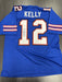 Jim Kelly Signed Buffalo Bills Custom Jersey JSA COA