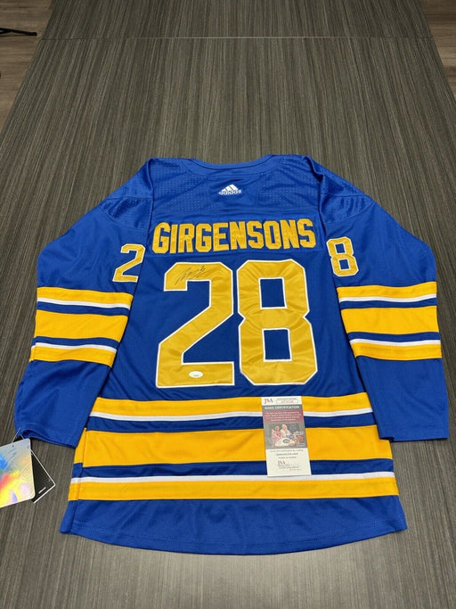 Zemgus Girgensons Signed Custom Buffalo Sabres Jersey JSA COA