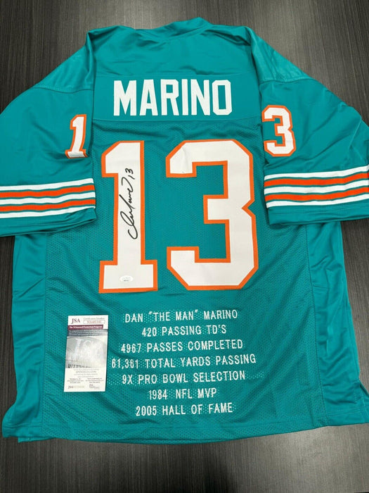 Dan Marino Signed Miami Dolphins Custom Jersey JSA COA