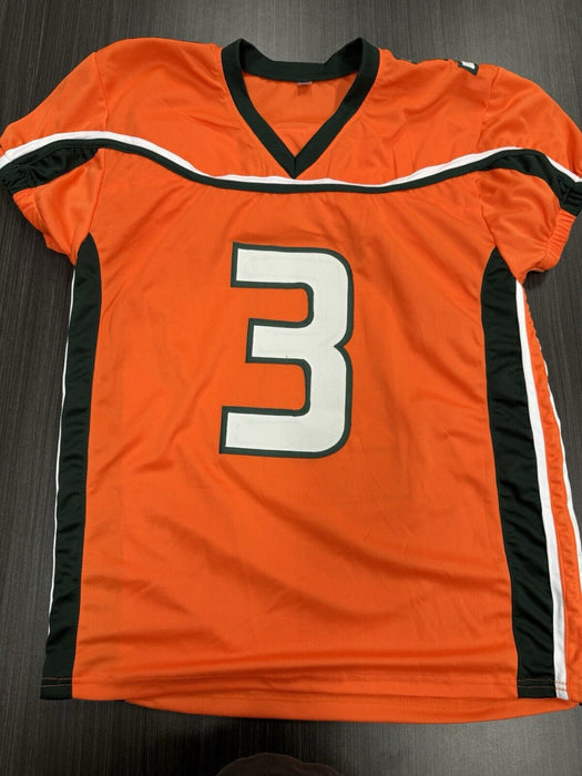 Frank Gore Signed Miami Hurricanes Custom Jersey Beckett COA