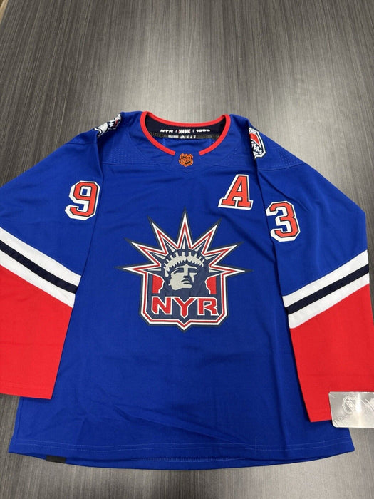 Mika Zibanejad Signed New York Rangers Jersey JSA COA