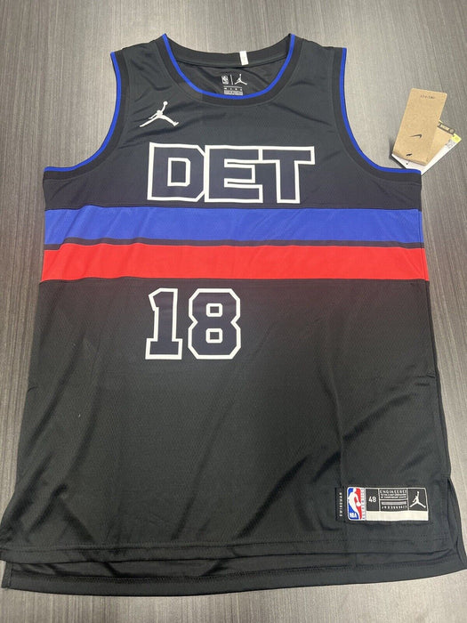 Tosan Evbuomwan Signed Detroit Pistons Jersey JSA COA