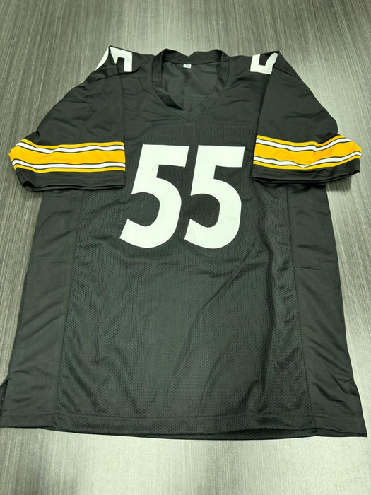 Joey Porter SR Signed Pittsburgh Steelers Custom Jersey JSA COA