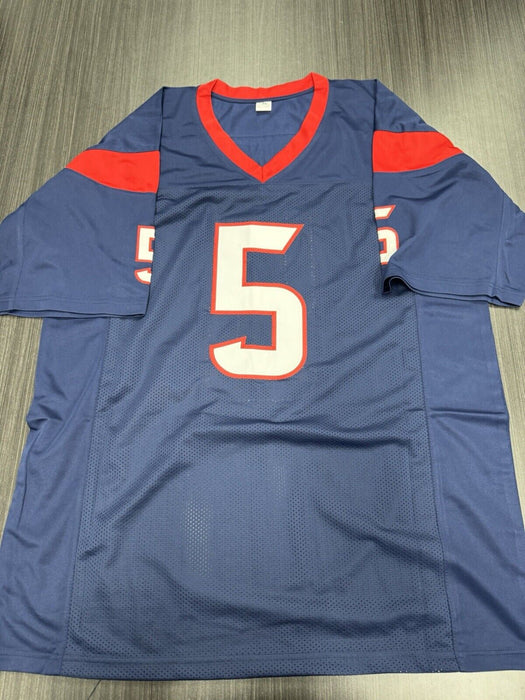 Jalen Pitre Signed Houston Texans Custom Jersey Beckett COA