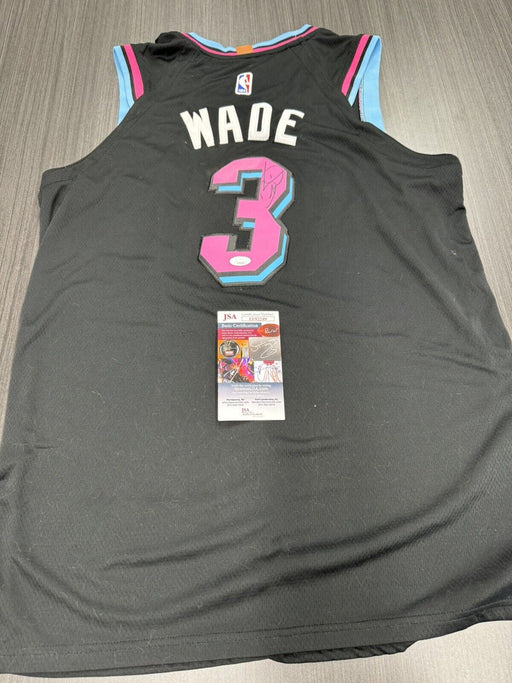 Dwyane Wade Signed Miami Heat Custom Jersey JSA COA