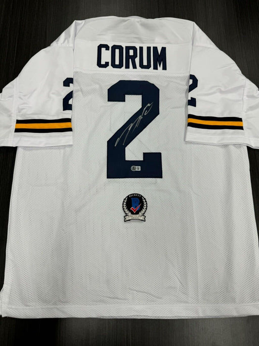 Blake Corum Signed Michigan Wolverines Custom Jersey Beckett COA