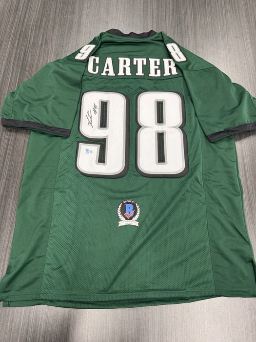 Jalen Carter Signed Philadelphia Eagles Custom Jersey Beckett COA