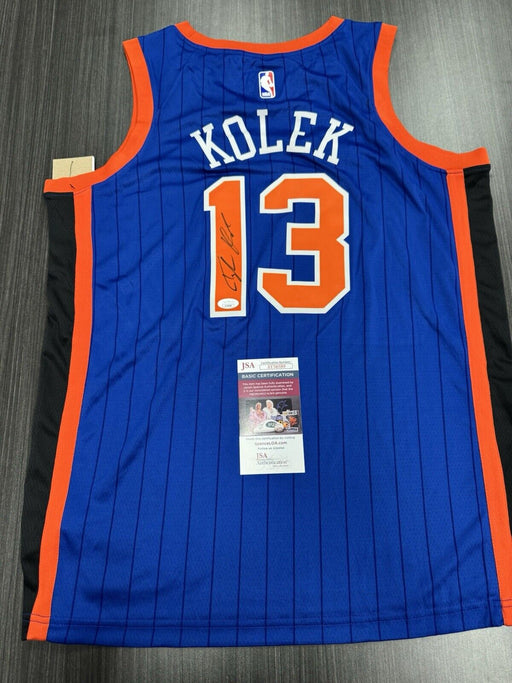 Tyler Kolek Signed New York Knicks Jersey JSA COA