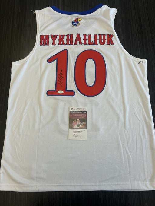 Svi Mykhailuk Signed Kansas Jayhawks Jersey JSA COA