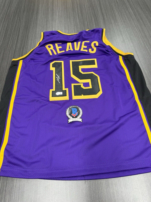 Austin Reaves Signed Los Angeles Lakers Custom Jersey Beckett COA