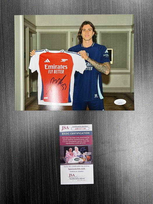 Riccardo Calafiori Signed Arsenal 8x10 Photo JSA COA