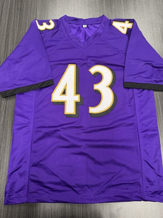 Justice Hill Signed Baltimore Ravens Custom Jersey Beckett COA