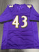 Justice Hill Signed Baltimore Ravens Custom Jersey Beckett COA