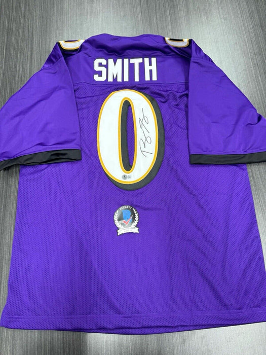 Roquan Smith Signed Baltimore Ravens Custom Jersey Beckett COA