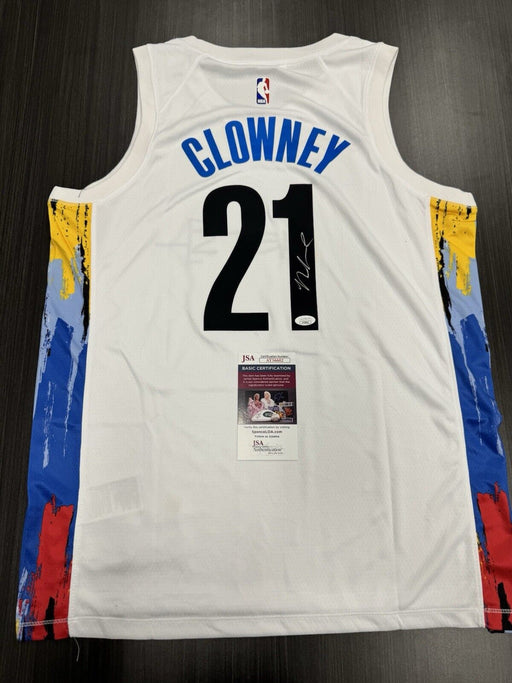 Noah Cloweny Signed Brooklyn Nets Jersey JSA COA