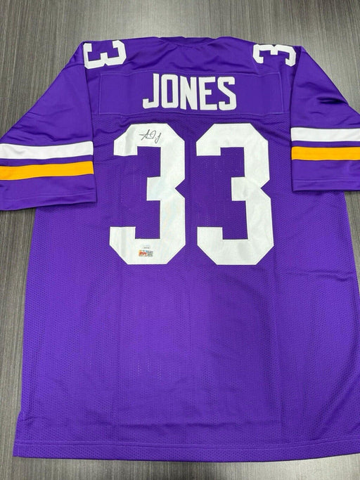 Aaron Jones Signed Minnesota Vikings Custom Jersey PSA COA