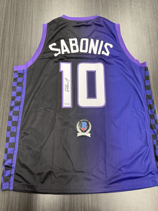 Domantas Sabonis Signed Sacramento Kings Custom Jersey Beckett COA