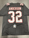Jamal Anderson Signed Atlanta Falcons Custom Jersey Beckett COA