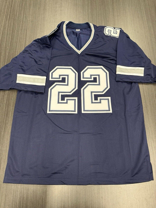 Emmitt Smith Signed Dallas Cowboys Custom Jersey JSA COA