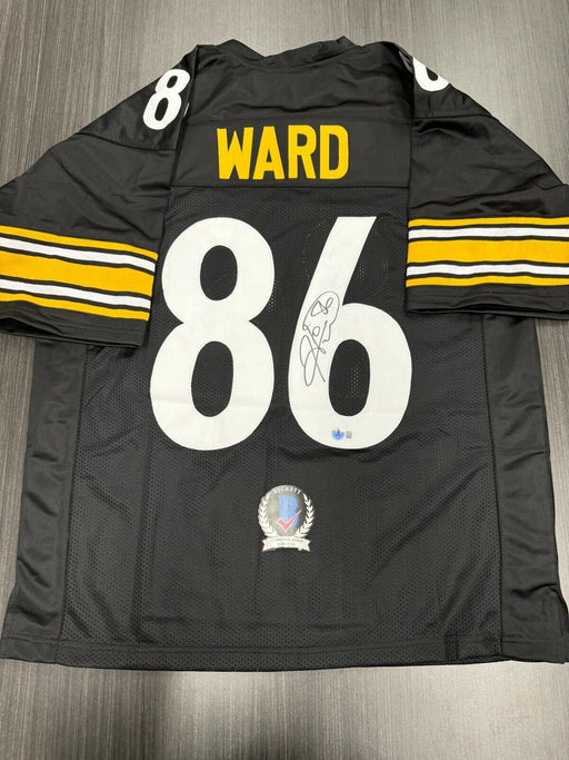 Hines Ward Signed Pittsburgh Steelers Custom Jersey Beckett COA