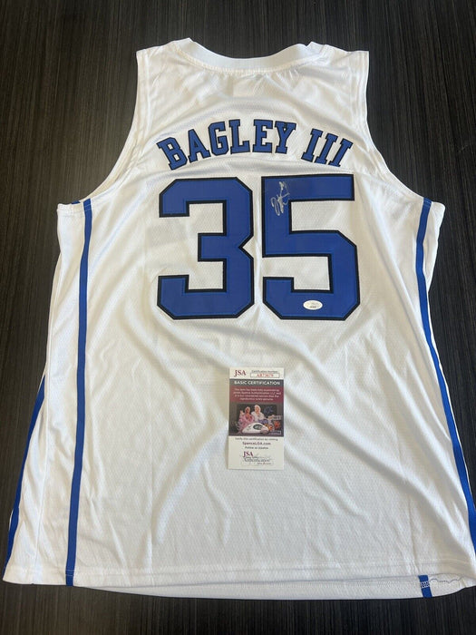 Marvin Bagley Signed Duke Blue Devils Jersey JSA COA