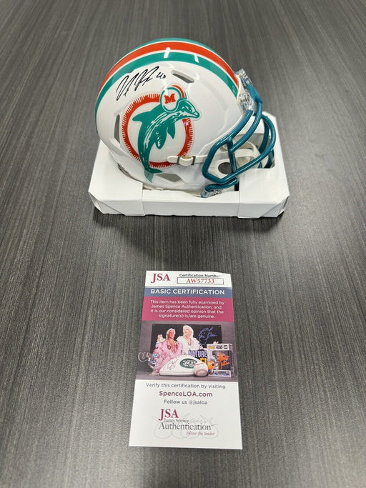 Nik Needham Signed Miami Dolphins Mini Helmet JSA COA