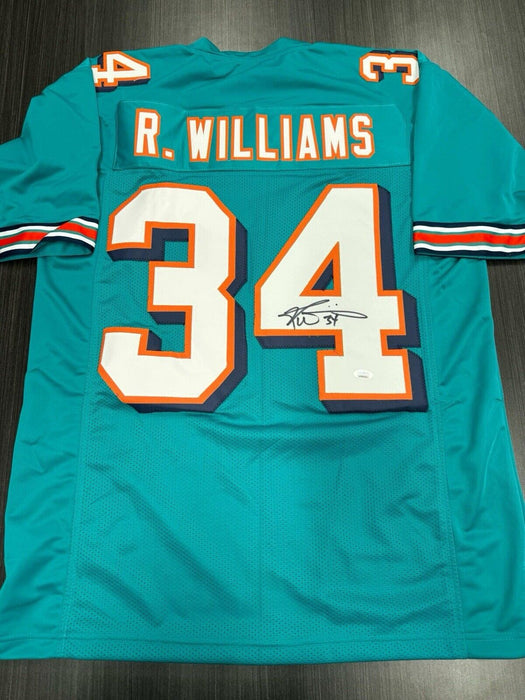 Ricky Williams Signed Miami Dolphins Custom Jersey JSA COA