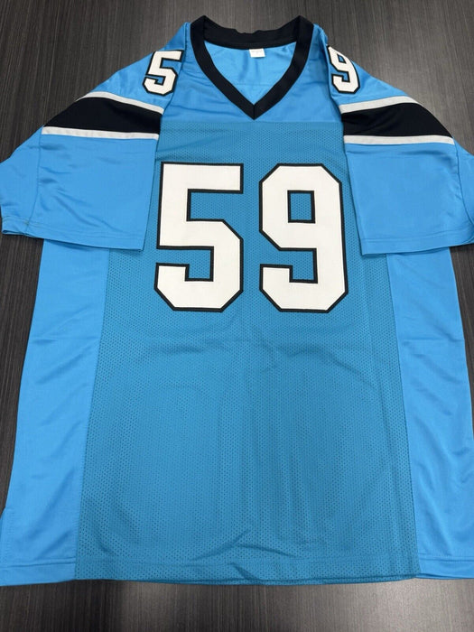Luke Keuchly Signed Carolina Panthers Custom Jersey Beckett COA