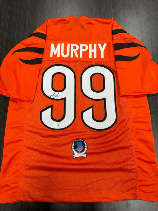 Myles Murphy Signed Cincinnati Bengals Custom Jersey Beckett COA