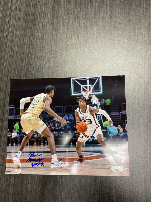 Kameron McGusty Signed 8x10 Photo Miami Hurricanes JSA COA