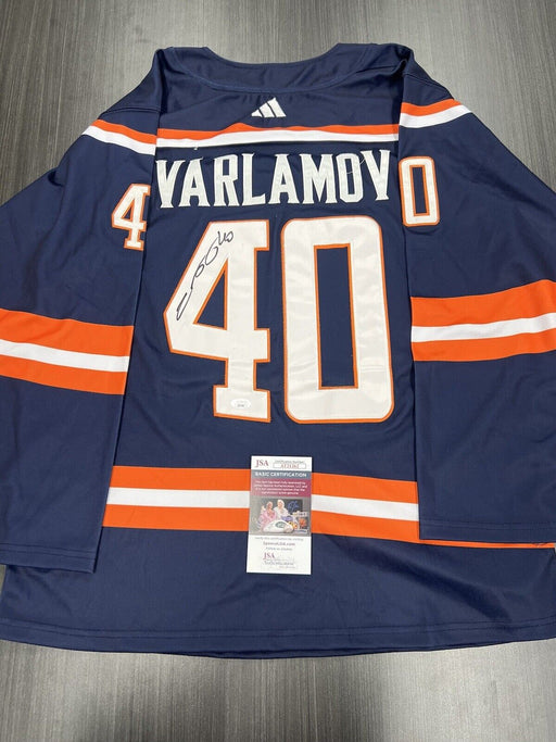 Semyon Varlamov Signed New York Islanders Jersey JSA COA