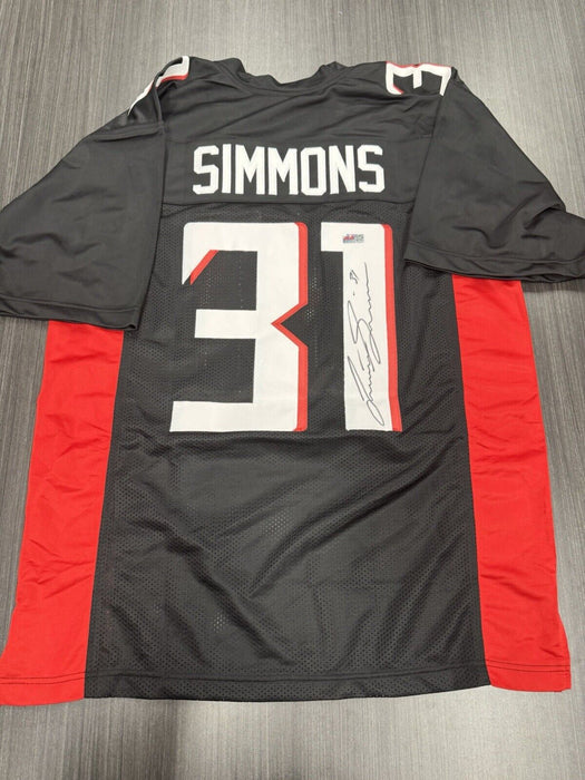 Justin Simmons Signed Atlanta Falcons Custom Jersey PIA COA