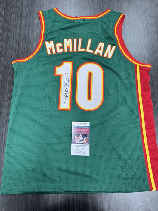 Nate McMillan Signed Seattle SuperSonics Jersey JSA COA