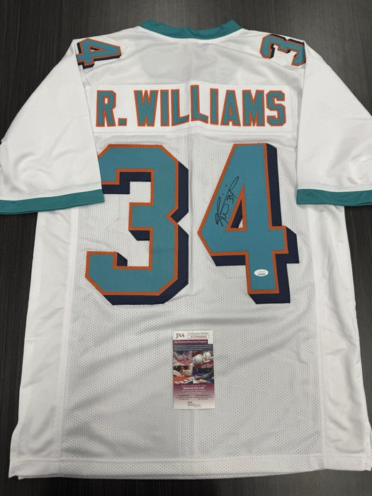 Ricky Williams Signed Miami Dolphins Custom Jersey JSA COA