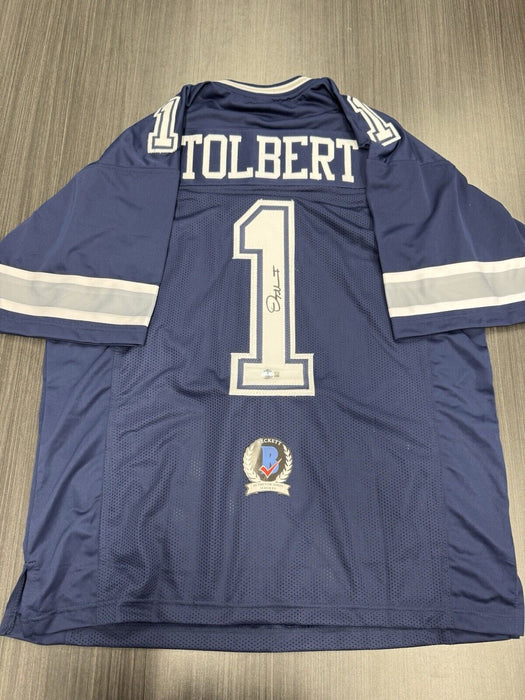 Jalen Tolbert Signed Dallas Cowboys Custom Jersey Beckett COA