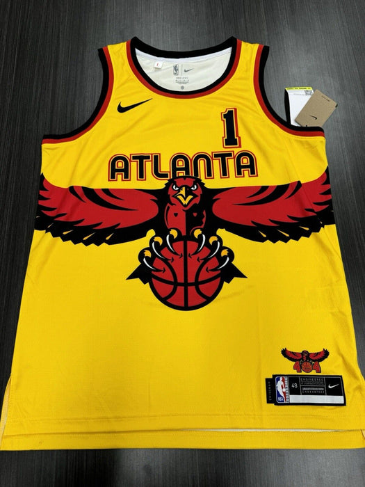 Jalen Johnson Signed Atlanta Hawks Jersey JSA COA