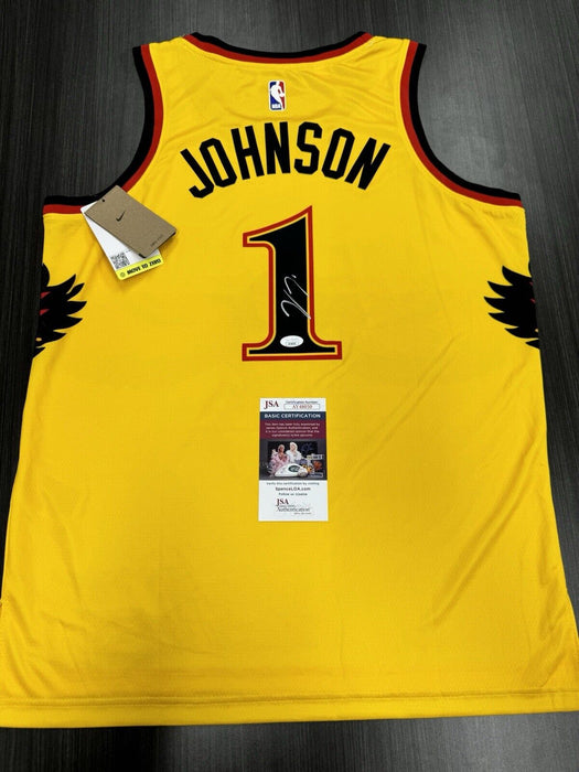 Jalen Johnson Signed Atlanta Hawks Jersey JSA COA