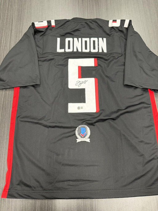 Drake London Signed Atlanta Falcons Custom Jersey Beckett COA