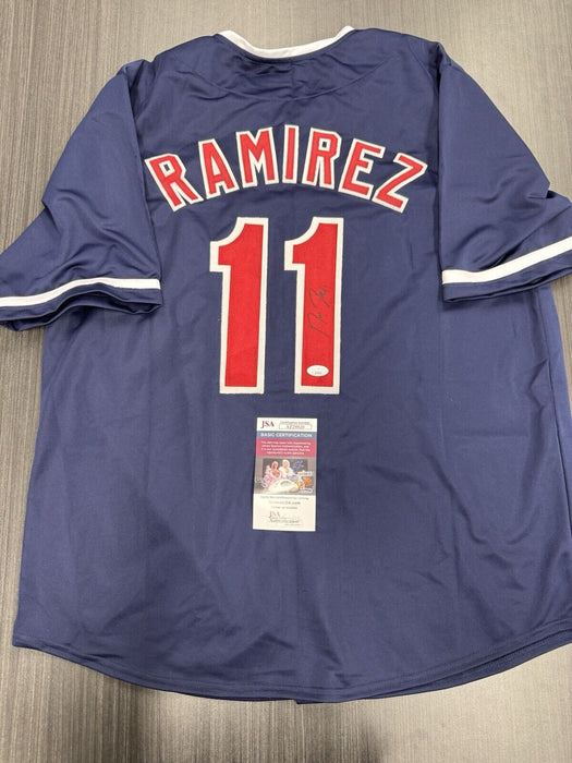 Jose Ramirez Signed Cleveland Guardians Custom Jersey JSA COA