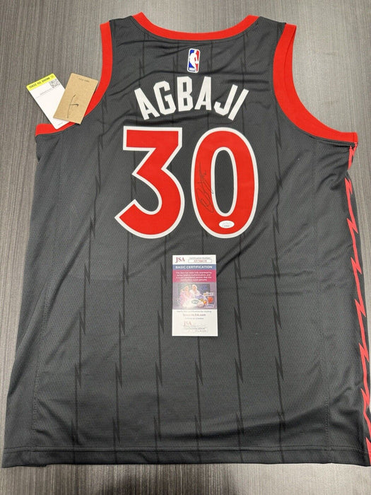 Ochai Agbaji Signed Toronto Raptors Jersey JSA COA
