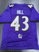Justice Hill Signed Baltimore Ravens Custom Jersey Beckett COA