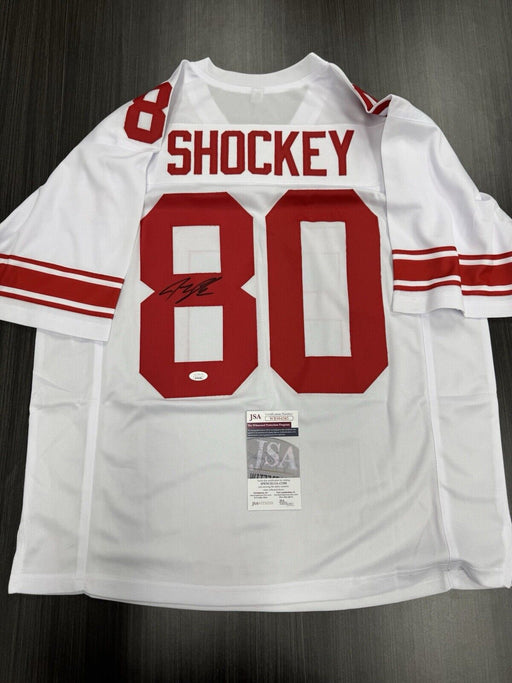 Jeremy Shockey Signed New York Giants Custom Jersey JSA COA
