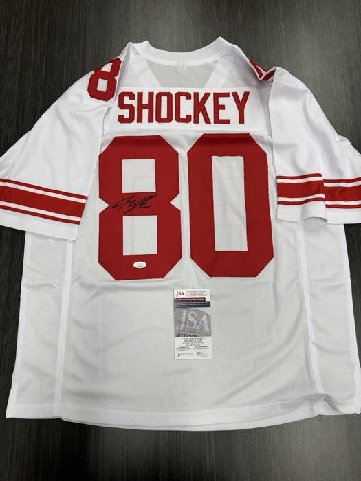 Jeremy Shockey Signed New York Giants Custom Jersey JSA COA